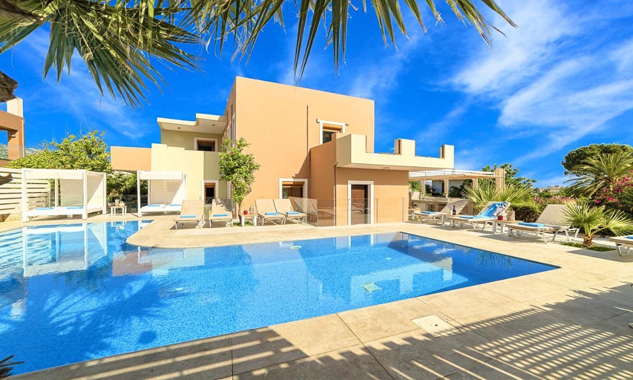 Island Villa Heated Pool Georgioupoli Bagian luar foto