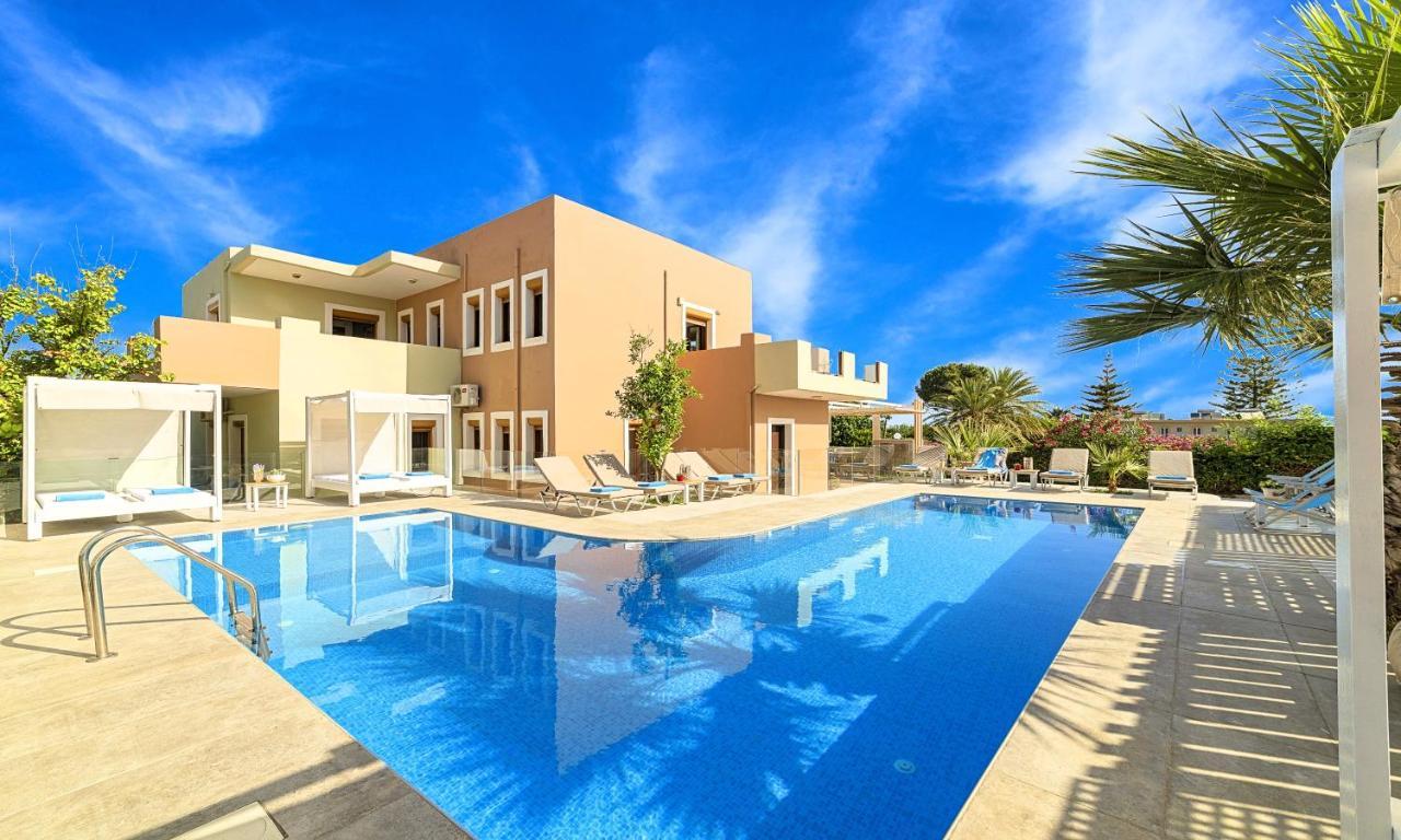 Island Villa Heated Pool Georgioupoli Bagian luar foto