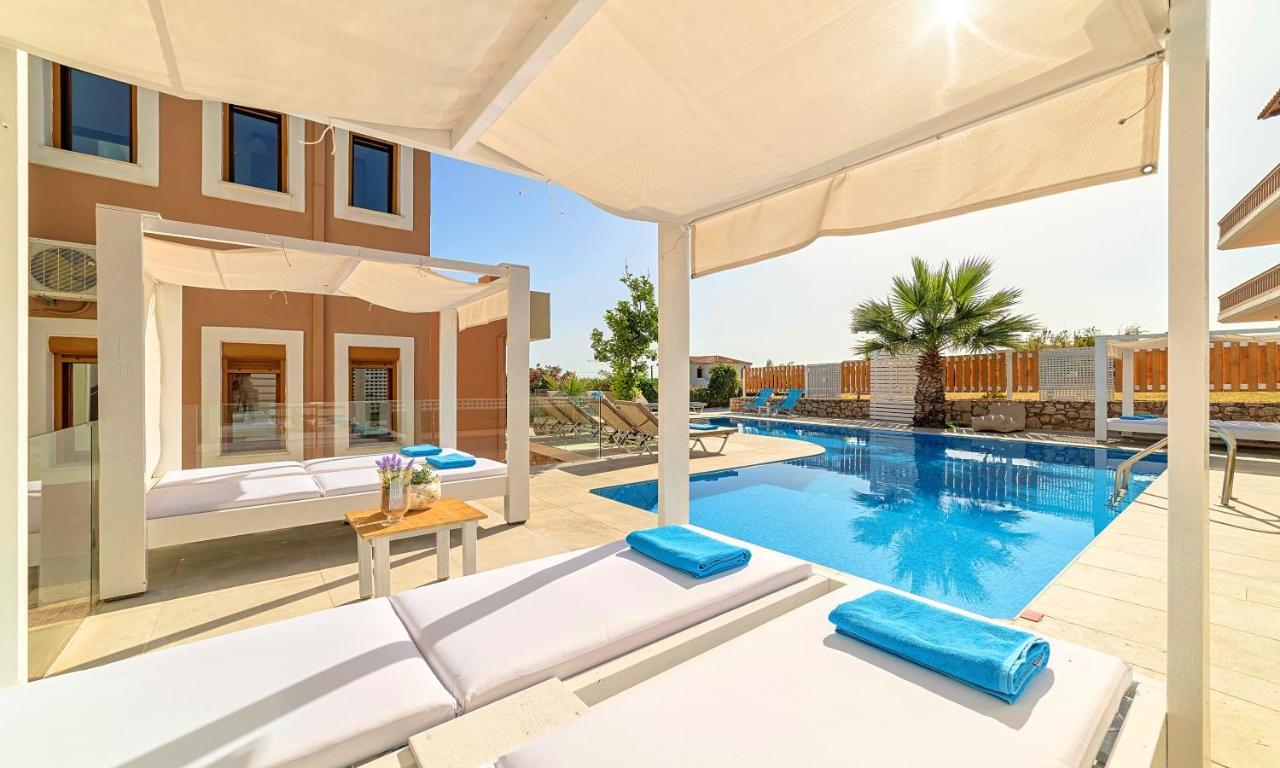 Island Villa Heated Pool Georgioupoli Bagian luar foto